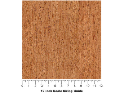 Sapele Name3 Woodgrain Vinyl Film Pattern Size 12 inch Scale~Rwraps Sapele Name3 Woodgrain Sizing Chart~3