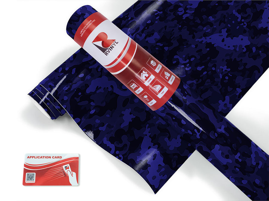 sapphire flecktarn camouflage Craft Vinyl Roll