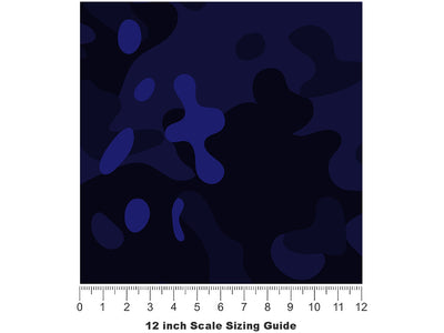 Sapphire Flecktarn Camouflage Vinyl Film Pattern Size 12 inch Scale~Rwraps Sapphire Flecktarn Camouflage Sizing Chart~3