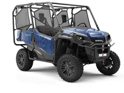 Sapphire Yin Yang Paisley Utility Vehicle Vinyl Wrap