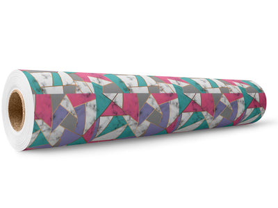 Saturated Shards Tile Wrap Film Wholesale Roll~Rwraps Series 914 Digitally Printed Vinyl Roll~5