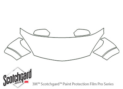 astra 3M Clear Bra Hood Precut PPF Diagram