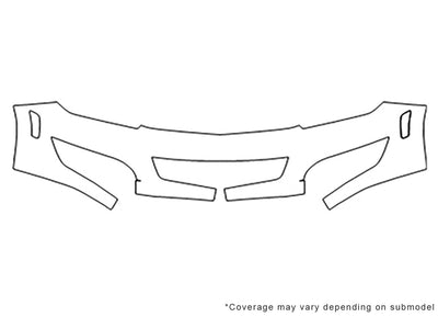astra 3M Clear Bra Bumper Precut PPF Diagram