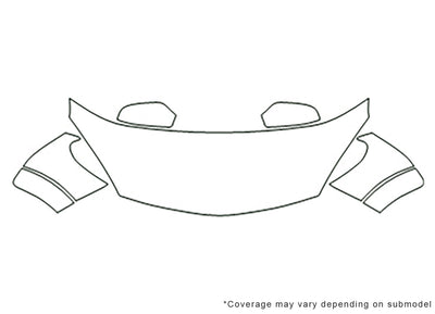 astra Avery Dennison Clear Bra Hood Precut PPF Diagram