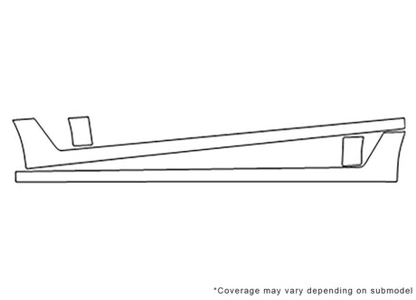 astra Avery Dennison Clear Bra Door Cup Precut PPF Diagram