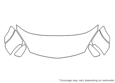 aura 3M Clear Bra Hood Precut PPF Diagram