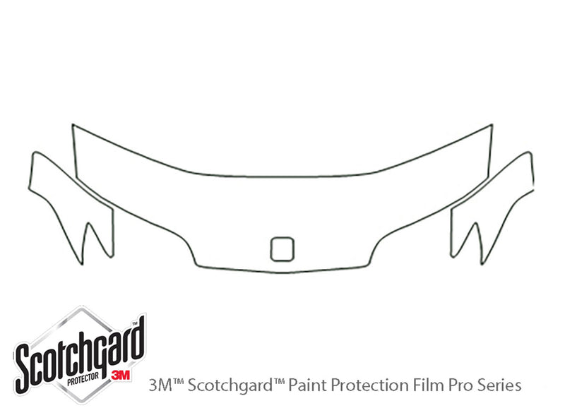 ion 3M Clear Bra Hood Precut PPF Diagram