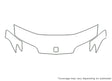 ion 3M Clear Bra Hood Precut PPF Diagram