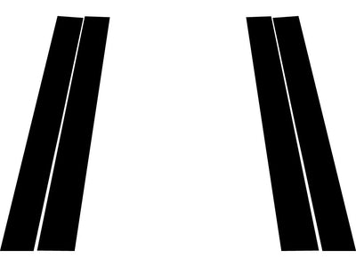 saturn ion 2003-2007 Matte Black Pillar Trim Diagram