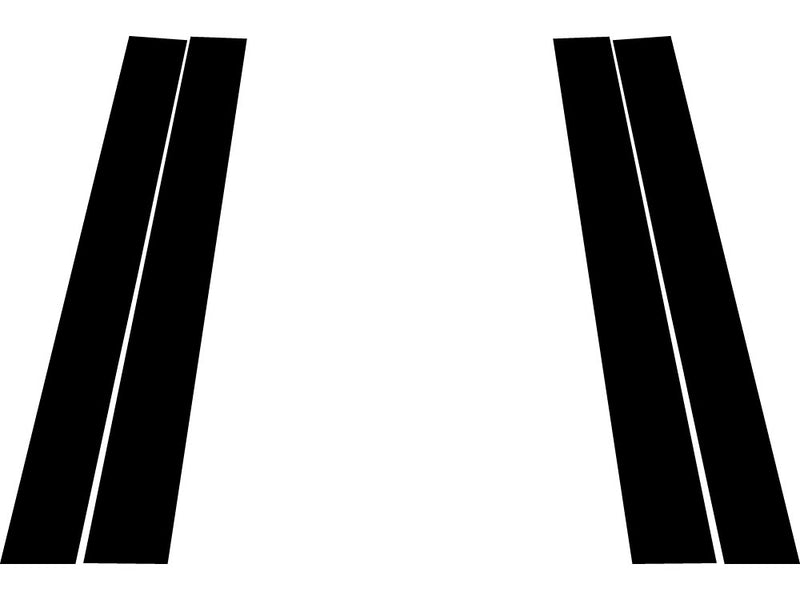 saturn ion 2003-2007 Gloss Black Pillar Trim