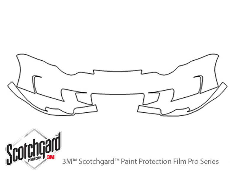 ion 3M Clear Bra Bumper Precut PPF Diagram