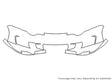 ion 3M Clear Bra Bumper Precut PPF Diagram