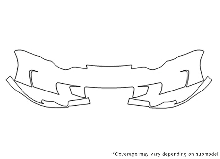 ion Avery Dennison Clear Bra Bumper Precut PPF Diagram
