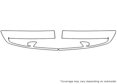 l-series Avery Dennison Clear Bra Bumper Precut PPF Diagram