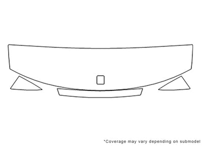 l-series 3M Clear Bra Hood Precut PPF Diagram