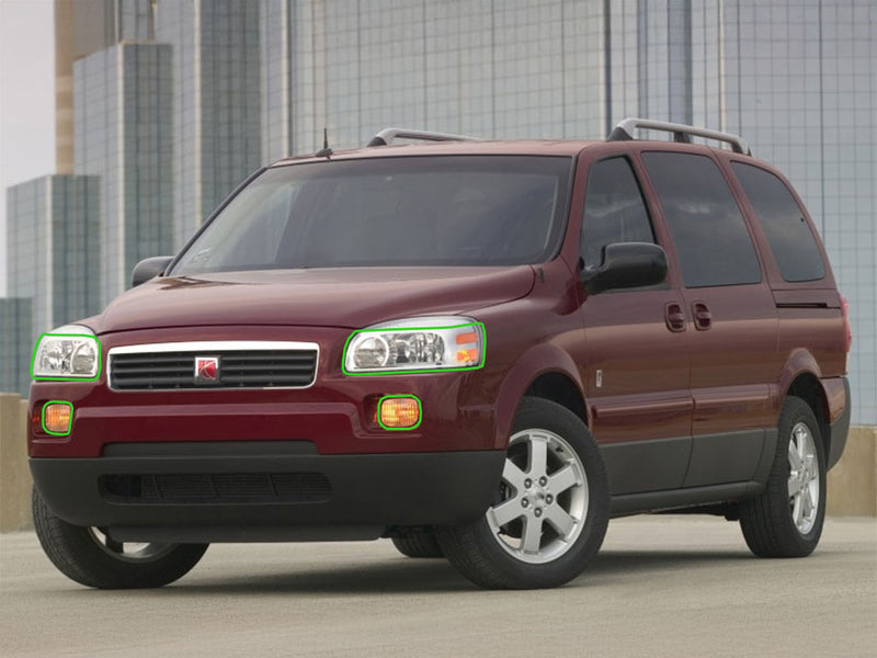 saturn relay 2005-2007 Headlight Protection Installation Location