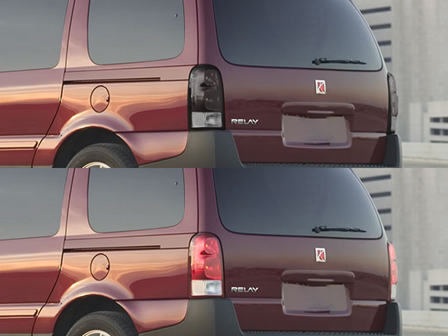 relay Before and After Smoked Taillights