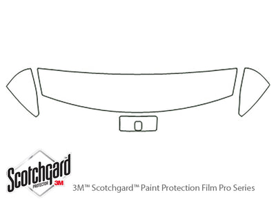 s-series 3M Clear Bra Hood Precut PPF Diagram