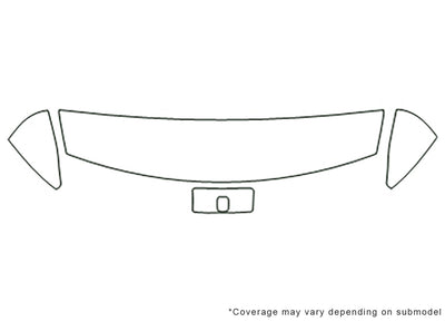 s-series 3M Clear Bra Hood Precut PPF Diagram