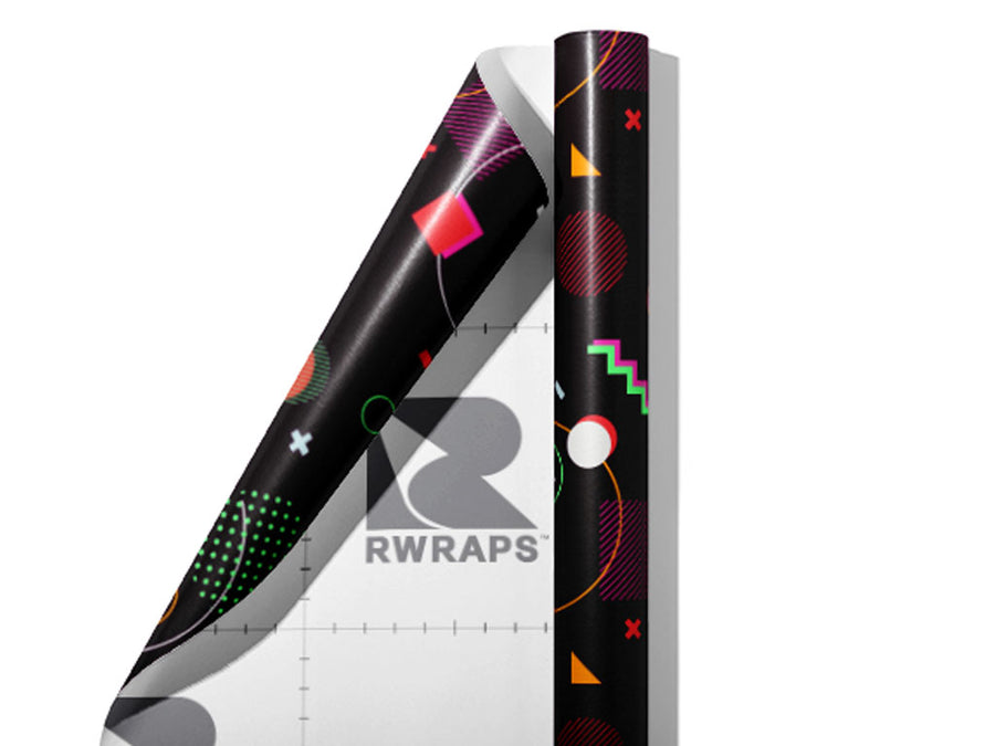 Saturn Scout Abstract Wrap Film Sheets~Rwraps Series 914 Saturn Scout Abstract Scrolled Sheet~3
