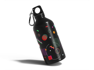 saturn scout abstract geometric Water Bottle DIY Stickers