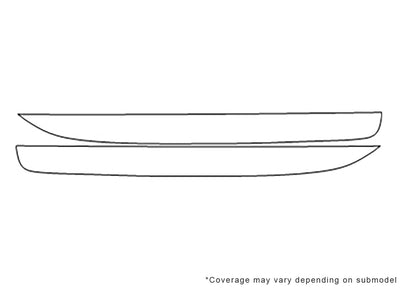 sky 3M Clear Bra Door Cup Precut PPF Diagram