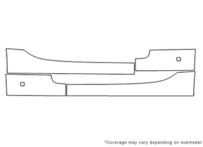 sky 3M Clear Bra Door Cup Precut PPF Diagram