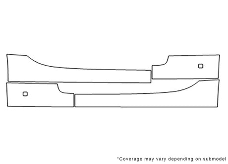 sky 3M Clear Bra Door Cup Precut PPF Diagram