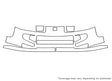 vue 3M Clear Bra Bumper Precut PPF Diagram