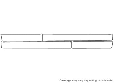 vue 3M Clear Bra Door Cup Precut PPF Diagram