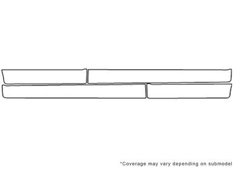 vue Avery Dennison Clear Bra Door Cup Precut PPF Diagram