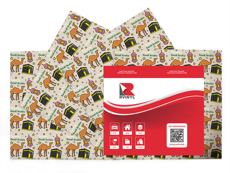 saudi citizens animal Craft Vinyl Sheet Pack