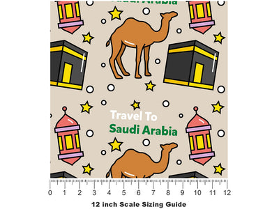 Saudi Citizens Animal Vinyl Film Pattern Size 12 inch Scale~Rwraps Saudi Citizens Animal Sizing Chart~2