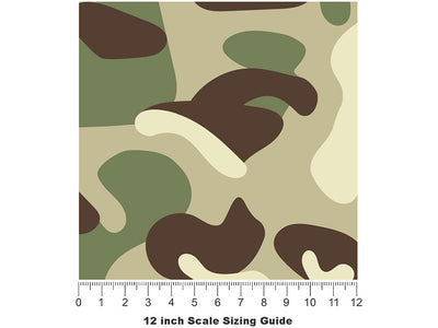 Savanna Grass Camouflage Vinyl Film Pattern Size 12 inch Scale~Rwraps Savanna Grass Camouflage Sizing Chart~3