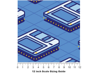 Save As Technology Vinyl Film Pattern Size 12 inch Scale~Rwraps Save As Technology Sizing Chart~3