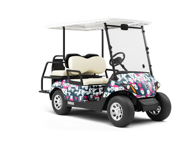 Say No Americana Wrapped Golf Cart
