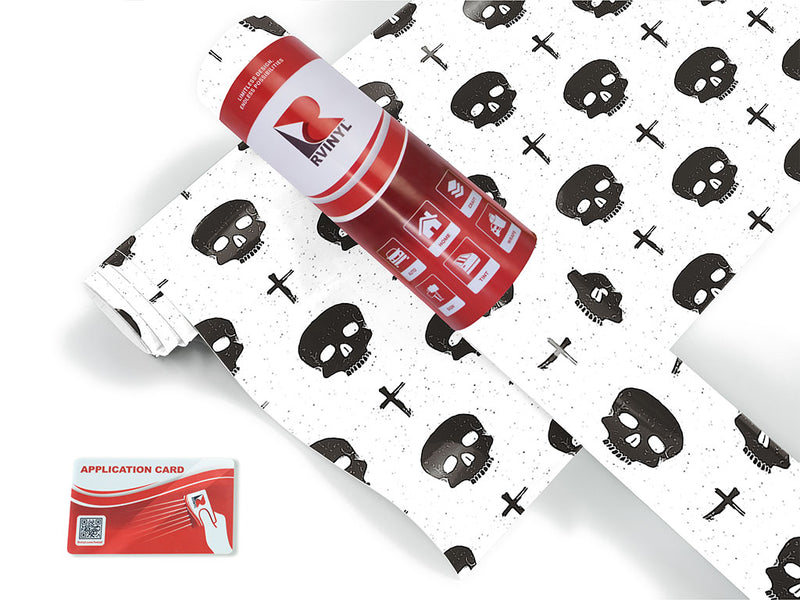 say prayers skull and bones Craft Vinyl Roll