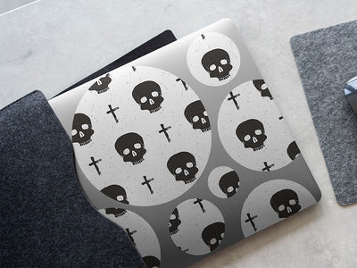 say prayers skull and bones DIY Laptop Stickers