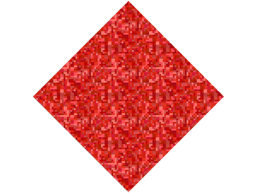 Scarlet Envy Pixel Vinyl Wrap Pattern