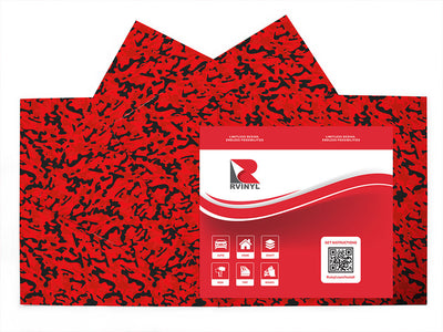 scarlet woodland camouflage Craft Vinyl Sheet Pack