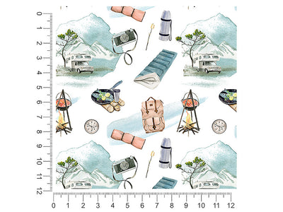 scenic route camping 1ft x 1ft Craft Sheets