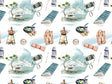 Scenic Route Camping Vinyl Wrap Pattern~Rwraps Series 914 Digitally Printed Vinyl Wrap~0