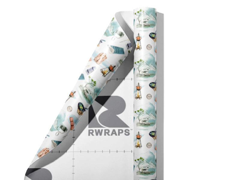 Scenic Route Camping Wrap Film Sheets~Rwraps Series 914 Scenic Route Camping Scrolled Sheet~3