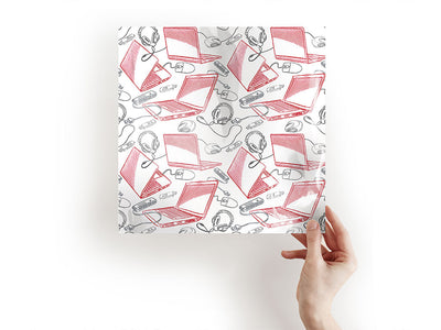 School Notebook Technology Vinyl Wraps~Rwraps Series 914 Digitally Printed Vinyl Wrap~1