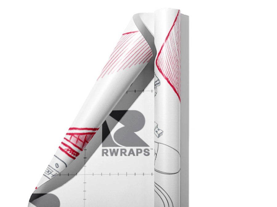 School Notebook Technology Wrap Film Sheets~Rwraps Series 914 School Notebook Technology Scrolled Sheet~4