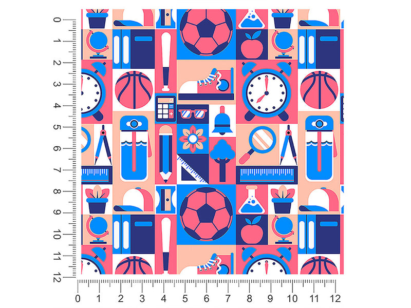 school sports mosaic 1ft x 1ft Craft Sheets