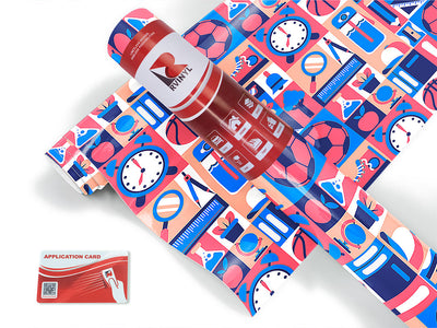 school sports mosaic Craft Vinyl Roll