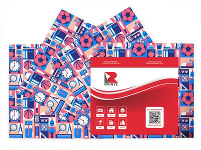school sports mosaic Craft Vinyl Sheet Pack