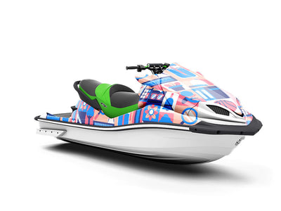 School Sports Mosaic Jet Ski Vinyl Customized Wrap
