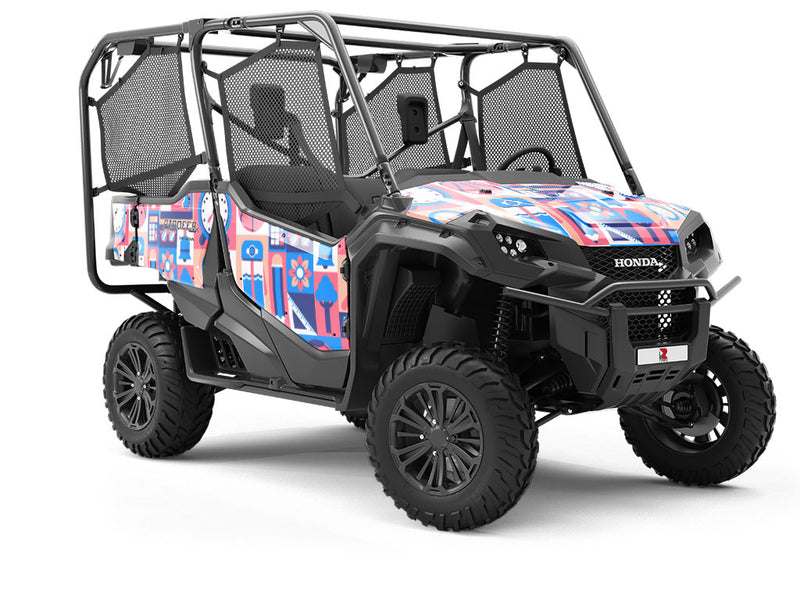 School Sports Mosaic Utility Vehicle Vinyl Wrap